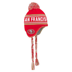 San Francisco 49ers Preschool Jacquard Tassel Knit Hat with Pom Scarlet | NFL