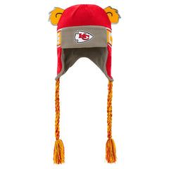 Kansas City Chiefs Youth Wordmark Ears Trooper Knit Hat Red | NFL