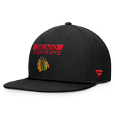 Chicago Blackhawks Fanatics Authentic Pro Prime Snapback Hat - Black - NHL