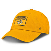 Nashville Predators Fanatics Authentic Pro Prime Adjustable Hat - Gold - NHL