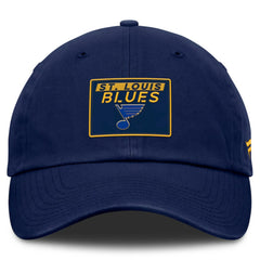 St. Louis Blues Fanatics Authentic Pro Prime Adjustable Hat - Navy - NHL