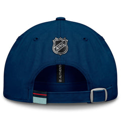 Seattle Kraken Fanatics Authentic Pro Prime Adjustable Hat - Deep Sea Blue - NHL