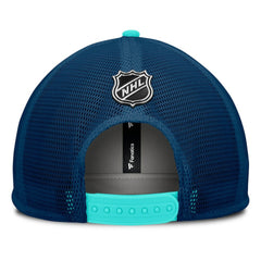 Seattle Kraken Fanatics Authentic Pro Hometown Rink Foam Trucker Snapback Hat - White/Deep Sea Blue - NHL