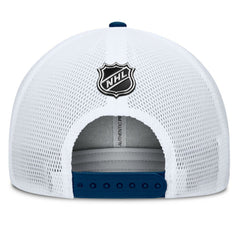 Seattle Kraken Fanatics Authentic Pro A-Frame Rink Adjustable Hat - Deep Sea Blue/Light Blue - NHL