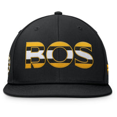 Boston Bruins Fanatics Authentic Pro Rink Snapback Hat - Black - NHL