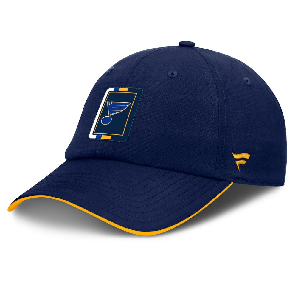 St. Louis Blues Fanatics Authentic Pro Ripstop Adjustable Hat - Navy/Gold - NHL