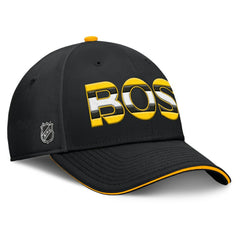 Boston Bruins Fanatics Authentic Pro Rink Team Code Flex Hat - Black/Gold - NHL