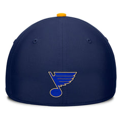 St. Louis Blues Fanatics Authentic Pro Rink Team Code Flex Hat - Navy/Gold - NHL