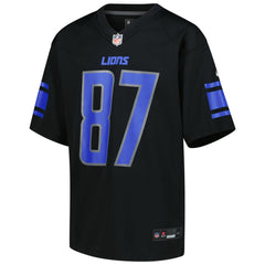 Sam LaPorta Detroit Lions Youth Game Jersey Black | Nike for Sale