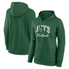 New York Jets Women's Victory Script Pullover Hoodie Green | Fanatics