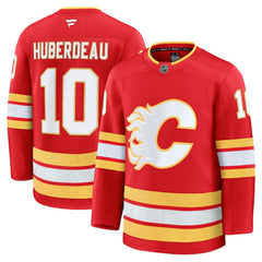 Jonathan Huberdeau Calgary Flames Fanatics Home Premium Jersey - Red - NHL