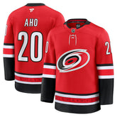 Sebastian Aho Carolina Hurricanes Fanatics Alternate Premium Jersey - Red - NHL