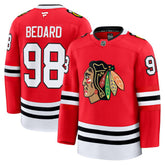 Connor Bedard Chicago Blackhawks Fanatics Home Premium Jersey - Red - NHL