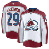 Nathan MacKinnon Colorado Avalanche Fanatics Away Premium Jersey - White - NHL
