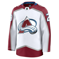 Nathan MacKinnon Colorado Avalanche Fanatics Away Premium Jersey - White - NHL