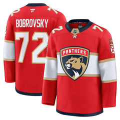 Sergei Bobrovsky Florida Panthers Fanatics Premium Jersey - Red - NHL