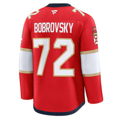 Sergei Bobrovsky Florida Panthers Fanatics Premium Jersey - Red - NHL