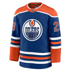 Leon Draisaitl Edmonton Oilers Fanatics Home Premium Jersey - Royal - NHL