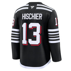 Nico Hischier New Jersey Devils Fanatics Alternate Premium Jersey - Black - NHL
