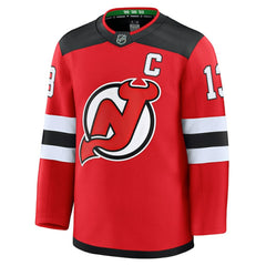 Nico Hischier New Jersey Devils Fanatics Home Premium Jersey - Red - NHL