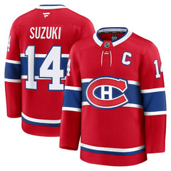 Nick Suzuki Montreal Canadiens Fanatics Home Premium Jersey - Red - NHL