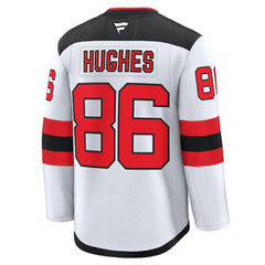 Jack Hughes New Jersey Devils Fanatics Away Premium Jersey - White - NHL
