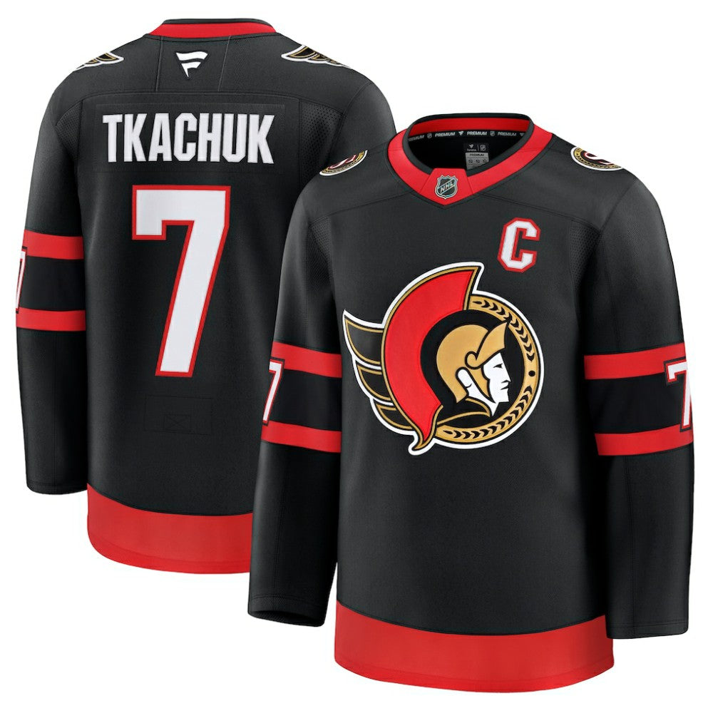 Brady Tkachuk Ottawa Senators Fanatics Home Premium Jersey - Black - NHL