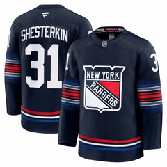 Igor Shesterkin New York Rangers Fanatics Alternate Premium Jersey - Navy - NHL