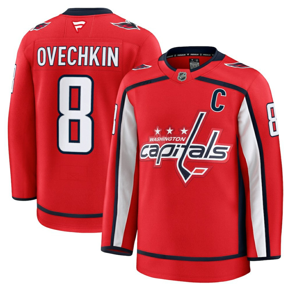 Alexander Ovechkin Washington Capitals Fanatics Home Premium Jersey - Red - NHL