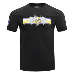 Minnesota Vikings Pro Standard Retro Striper T-Shirt Black | NFL
