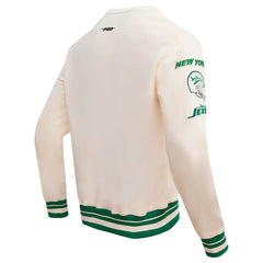New York Jets Pro Standard Retro Classics Fleece Pullover Sweatshirt Cream | NFL