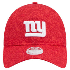 New York Giants New Era Women's Smiley 9TWENTY Adjustable Hat Red | NFL