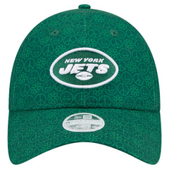 New York Jets New Era Women's Smiley 9TWENTY Adjustable Hat Green | NFL