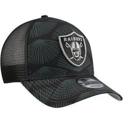 Las Vegas Raiders New Era Agave Trucker 9FORTY Adjustable Hat Black | NFL