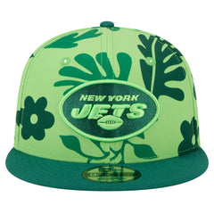 New York Jets New Era Leafy 9FIFTY Snapback Hat Light Green | NFL
