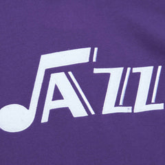 Utah Jazz Hardwood Classics Nights Raglan Pullover Hoodie Purple - NBA