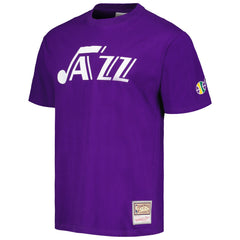 Utah Jazz Hardwood Classics Nights Premium T-Shirt Purple - NBA