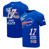 Josh Allen Buffalo Bills Pro Standard Fast Lane Name & Number Player T-Shirt Royal | NFL