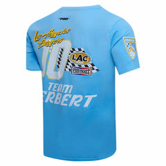 Justin Herbert Los Angeles Chargers Pro Standard Fast Lane Name & Number Player T-Shirt Powder Blue | NFL