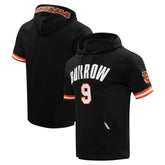 Joe Burrow Cincinnati Bengals Pro Standard Player Name & Number Hoodie T-Shirt Black | NFL