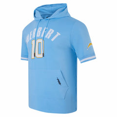 Justin Herbert Los Angeles Chargers Pro Standard Player Name & Number Hoodie T-Shirt Powder Blue | NFL