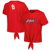 St. Louis Cardinals The Wild Collective Women's Twist Front T-Shirt - MLB