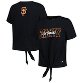 San Francisco Giants The Wild Collective Women's Twist Front T-Shirt - MLB