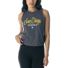 San Diego Padres The Wild Collective Women's Side Knot Tank Top - MLB
