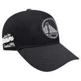 Golden State Warriors Pro Standard Paint the City Pinch Front Snapback Hat Black - NBA