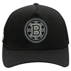 Boston Bruins Pro Standard Paint the City Pinch Front Snapback Hat - Black - NHL