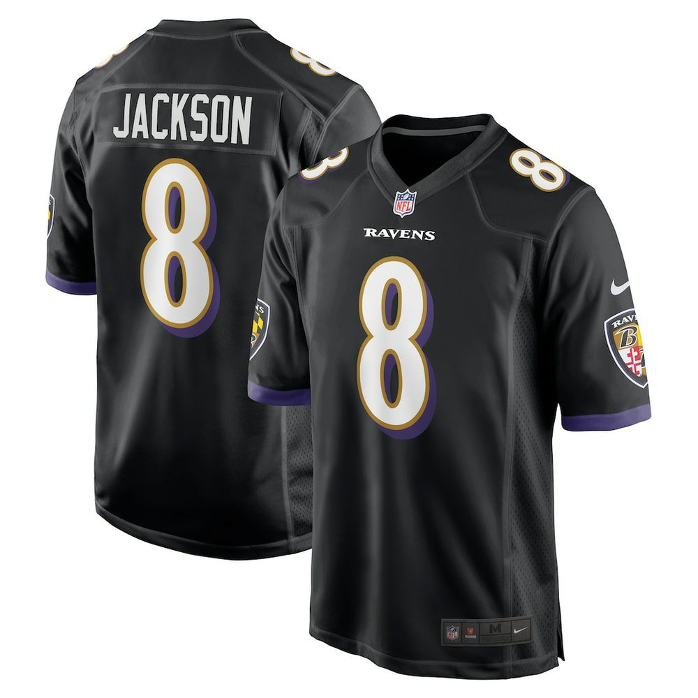 Lamar Jackson Baltimore Ravens Alternate Game Jersey Black | Nike for Sale