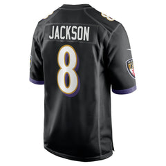 Lamar Jackson Baltimore Ravens Alternate Game Jersey Black | Nike for Sale
