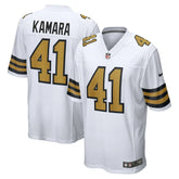 Alvin Kamara New Orleans Saints Alternate Game Jersey White | Nike for Sale
