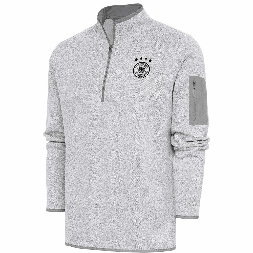 Germany National Team Elevate Quarter-Zip Pullover Heather Gray - FIFA World CUP